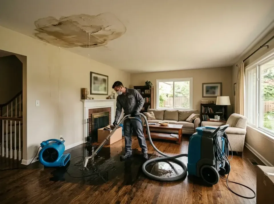 attic-pipe-burst-ceiling-drip-008 — frequently asked questions, Water Damage Restoration & Carpet Care in Connersville, IN